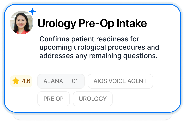 Urology Pre-Op Intake